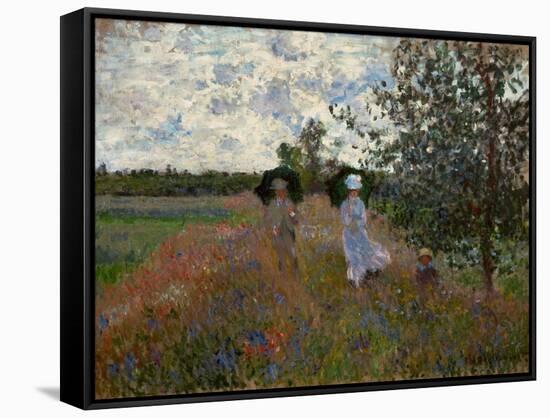 Promenade pres d'Argenteuil, 1873. Canvas,60 x 81 cm Inv.5332.-Claude Monet-Framed Stretched Canvas