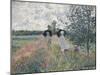 Promenade Pres D'Argenteuil-Claude Monet-Mounted Giclee Print