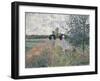 Promenade Pres D'Argenteuil-Claude Monet-Framed Premium Giclee Print