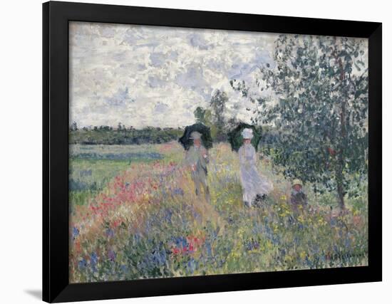 Promenade Pres D'Argenteuil-Claude Monet-Framed Giclee Print