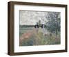 Promenade Pres D'Argenteuil-Claude Monet-Framed Giclee Print