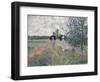 Promenade Pres D'Argenteuil-Claude Monet-Framed Giclee Print