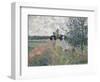 Promenade Pres D'Argenteuil-Claude Monet-Framed Giclee Print