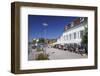 Promenade with Restaurant and Street Cafe-Markus Lange-Framed Photographic Print