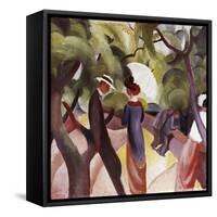 Promenade-Auguste Macke-Framed Stretched Canvas