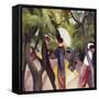 Promenade-Auguste Macke-Framed Stretched Canvas