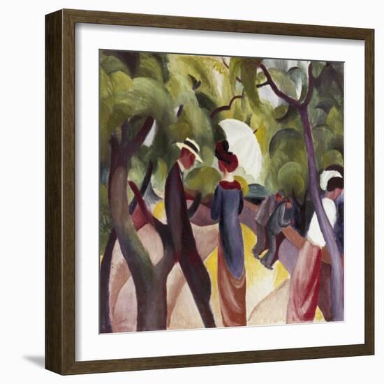 Promenade-Auguste Macke-Framed Giclee Print