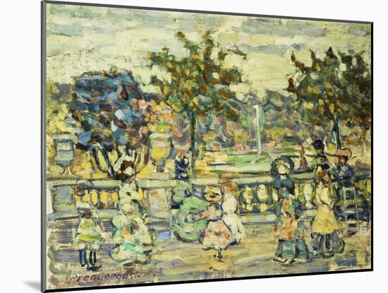 Promenade-Maurice Brazil Prendergast-Mounted Giclee Print