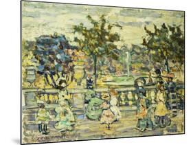 Promenade-Maurice Brazil Prendergast-Mounted Giclee Print