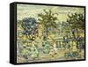 Promenade-Maurice Brazil Prendergast-Framed Stretched Canvas