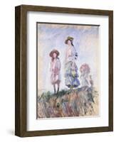 Promenade-Claude Monet-Framed Giclee Print