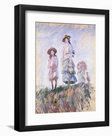 Promenade-Claude Monet-Framed Giclee Print