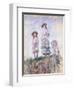 Promenade-Claude Monet-Framed Giclee Print