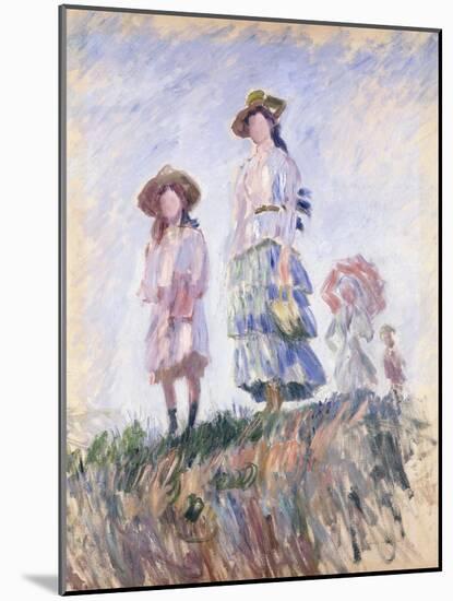 Promenade-Claude Monet-Mounted Giclee Print