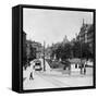 Promenadeplatz in Munich, Germany, C1900s-Wurthle & Sons-Framed Stretched Canvas