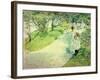 Promenaders in the Garden, 1898-Childe Hassam-Framed Premium Giclee Print