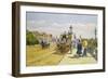 Promenaders Near Buckingham Palace, C.1889-John Sutton-Framed Premium Giclee Print