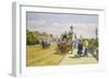 Promenaders Near Buckingham Palace, C.1889-John Sutton-Framed Premium Giclee Print