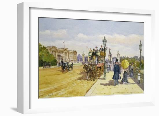 Promenaders Near Buckingham Palace, C.1889-John Sutton-Framed Giclee Print