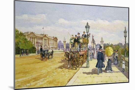 Promenaders Near Buckingham Palace, C.1889-John Sutton-Mounted Giclee Print