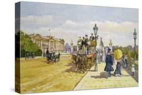 Promenaders Near Buckingham Palace, C.1889-John Sutton-Stretched Canvas