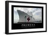 Promesa. Cita Inspiradora Y Póster Motivacional-null-Framed Photographic Print