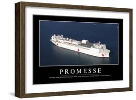 Promesses: Citation Et Affiche D'Inspiration Et Motivation-null-Framed Photographic Print