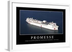 Promesses: Citation Et Affiche D'Inspiration Et Motivation-null-Framed Photographic Print