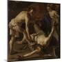 Prometheus Being Chained by Vulcan-Dirck van Baburen-Mounted Art Print