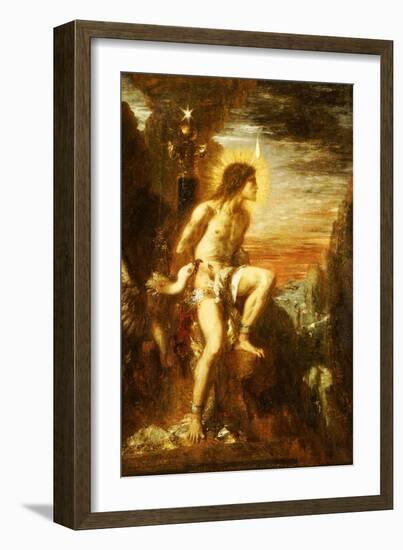 Prometheus Bound-Gustave Moreau-Framed Giclee Print