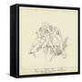 Prometheus Chained-John Flaxman-Framed Stretched Canvas
