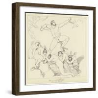 Prometheus Chained-John Flaxman-Framed Giclee Print
