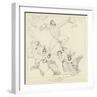 Prometheus Chained-John Flaxman-Framed Giclee Print