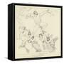 Prometheus Chained-John Flaxman-Framed Stretched Canvas