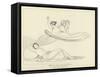 Prometheus Chained-John Flaxman-Framed Stretched Canvas