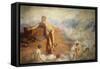 Prometheus Consoled by the Spirits of the Earth-George Spencer Watson-Framed Stretched Canvas