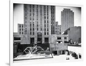 Prometheus Fountain at Rockefeller Plaza-null-Framed Photographic Print