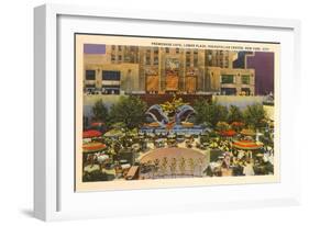 Prometheus Fountain, Plaza, Rockefeller Center, New York City-null-Framed Art Print