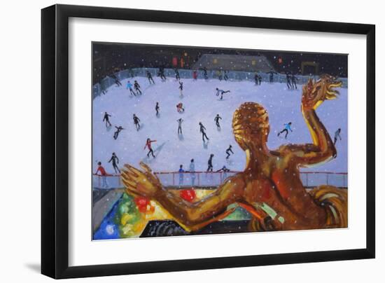 Prometheus , Rockefeller Ice Rink, New York, 2018-Andrew Macara-Framed Giclee Print