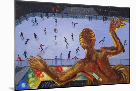 Prometheus , Rockefeller Ice Rink, New York, 2018-Andrew Macara-Mounted Giclee Print