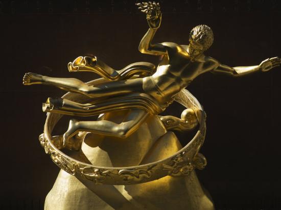'Prometheus Statue, Rockefeller Center, Manhattan, New York City, New ...