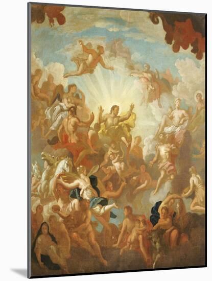 Prometheus Stealing Fire from the Gods-Sir James Thornhill-Mounted Giclee Print