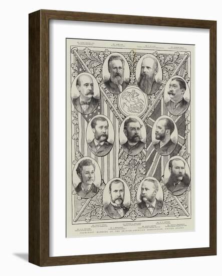 Prominent Members of the British-American Association, United States-null-Framed Giclee Print