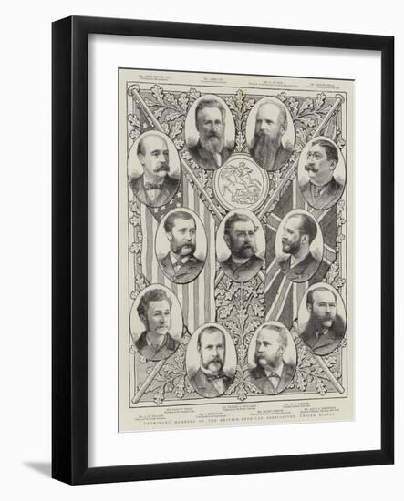 Prominent Members of the British-American Association, United States-null-Framed Giclee Print