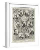 Prominent Members of the British-American Association, United States-null-Framed Giclee Print