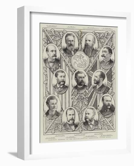 Prominent Members of the British-American Association, United States-null-Framed Giclee Print