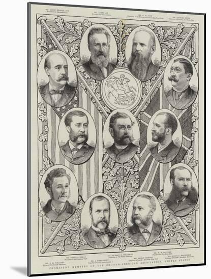 Prominent Members of the British-American Association, United States-null-Mounted Giclee Print