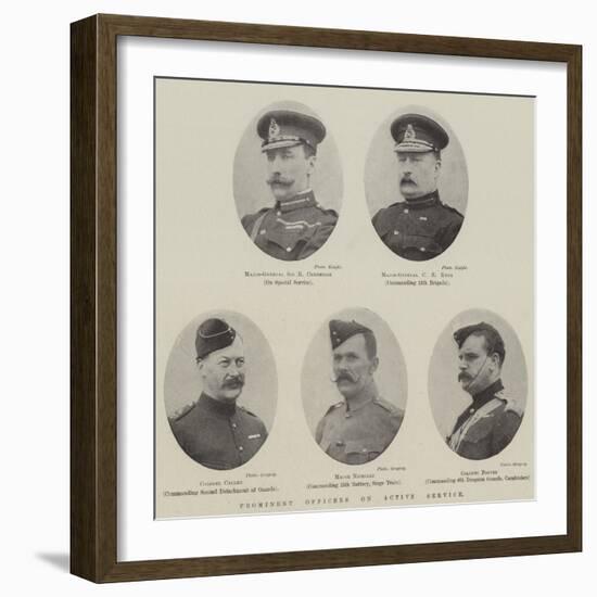 Prominent Officers on Active Service-null-Framed Giclee Print