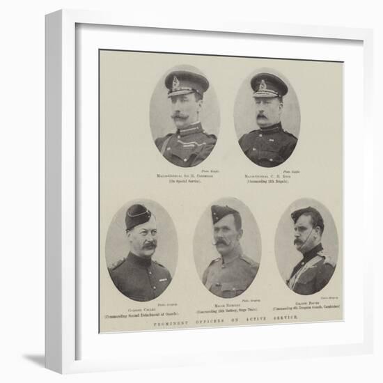 Prominent Officers on Active Service-null-Framed Giclee Print