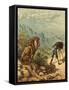 Promising Outlook, Lion Observes Photographer-Ernest Henry Griset-Framed Stretched Canvas